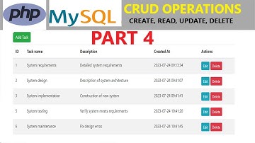 PART 4: PHP CRUD || Create, Read, Update, Delete step by step tutorial