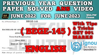 BEGE 145 Previous Year Question Paper Ans | Bege 145 guess paper 2022 | Bege 145 soft skills screenshot 5