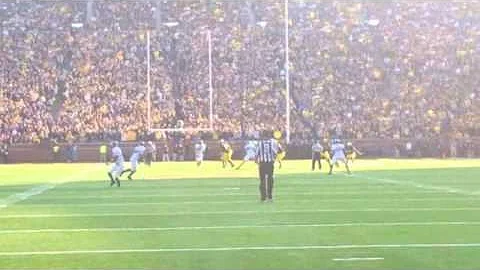 2012 Michigan Receiver Roy Roundtree makes a recep...