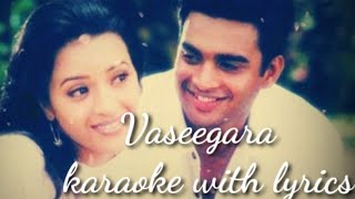 Vaseegara song /karaoke with lyrics/ my own voice