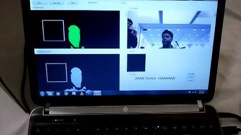 ASL Alphabet Translator using Kinect and EMGU