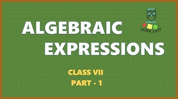 ALGEBRAIC EXPRESSIONS - PART 1 - CLASS 7 MATHEMATICS