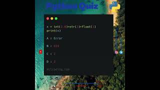 Python Quiz | Day 39 | What is the output of following code ? Wealth