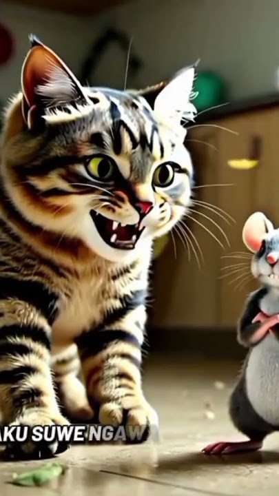 kucing Marah Jatahnya di embat😁 #shortvideo #kucing #kucingjoget #fyp #tiktok #funny #animals#cat
