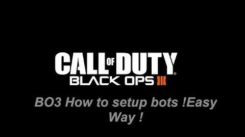 How To Make Bots Setup in BO3 Private Match! Practice Trickshotting!!