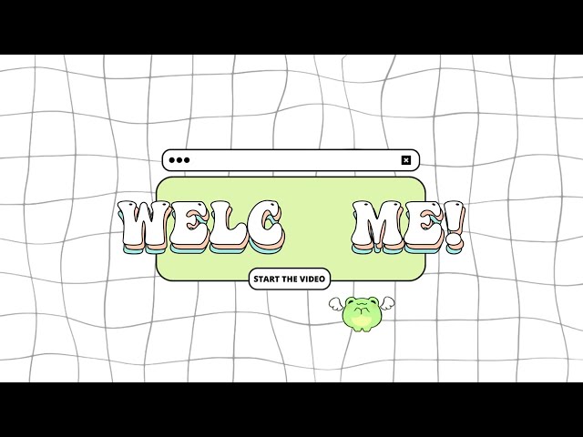 cute aesthetic Intro & Outro templates (froggy with wings) | FREE FOR USE class=