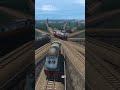 Many Train Locomotives Cross the Tracks  #train #railtrack #railroad #railway