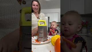 Helping mommy make stuffed peppers (part 1)