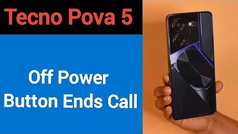 How to turn off power button and call, Tecno Pova 5 me power button and call off kaise karen