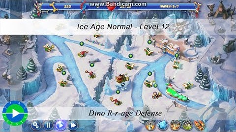 Dino Rage walkthrough (normal - ice age) - Level 12