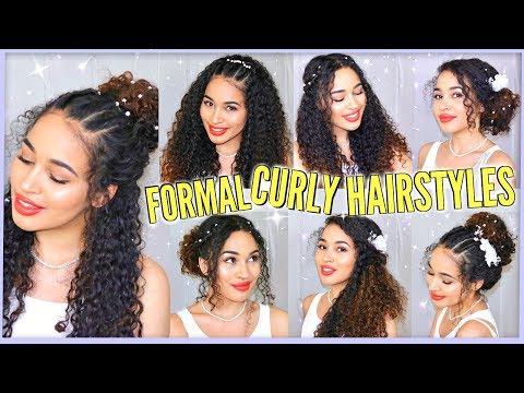 curly long hair fashion | Hair styles, Medium hair styles, Prom hairstyles  for long hair