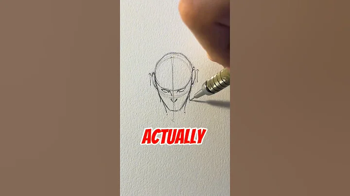 How to draw head from top view || Jmarron