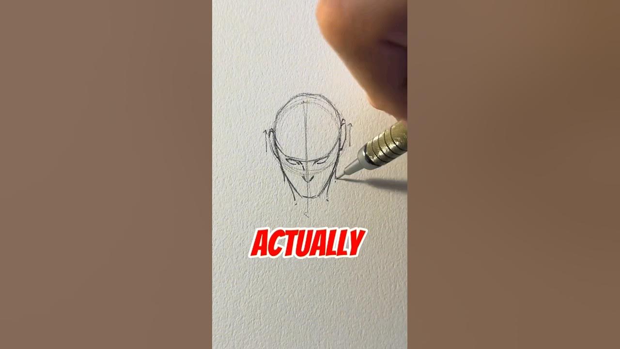 How to draw head from top view Jmarron YouTube
