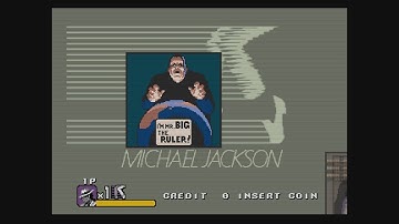 Moonwalker Arcade Attract Mode and Level 1 Intro