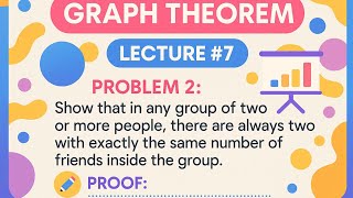 Friendship Theorem in Graph Theory | Lecture #7