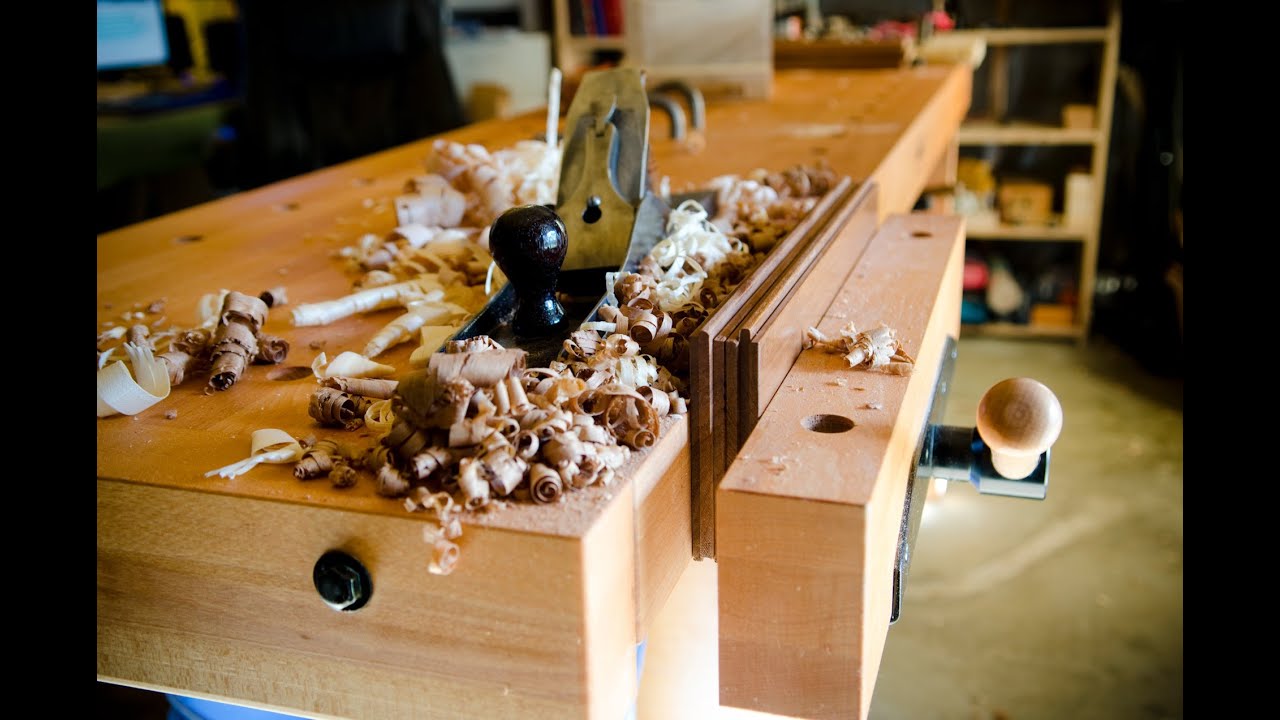 traditional workbench for a power tool woodworker - youtube