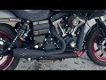 Sound check mcj 2 into 1 exhaust dyna low rider s fxdls 2016