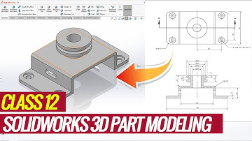 Learn Solidworks 3D Modeling from 2d drawing  | Solidworks Tutorials