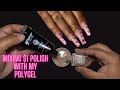 MIXING $1 NAIL POLISH WITH MY AFFORDABLE POLY GEL