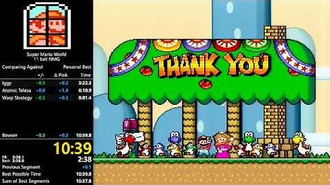 Super Mario World - 11 Exit Glitchless in 10:39.8