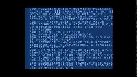 Nice and Games -- Galactic Gloop [Atari 8bit]