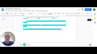 Unit 4B Review Video #1