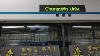 서울지하철(한철공) 4호선 주둥이 341x37편성 당고개행 K4624 총신대입구 (이수) 역 진입