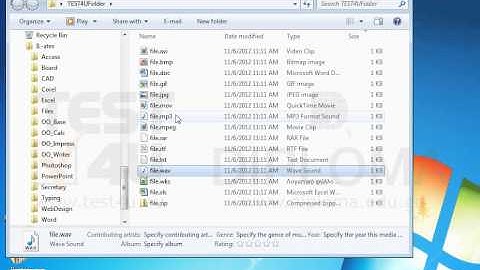 Delete all sound files from the TEST4UFolder folder on your desktop.