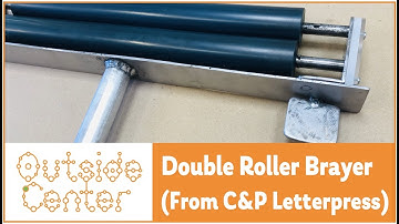 DIY: Letterpress Double Roller Hand Brayer Using Old C&P Rollers for Printmaking