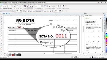 Tutorial CorelDraw Cara Membuat Nomor Otomatis Untuk Nota | Numerator Digital