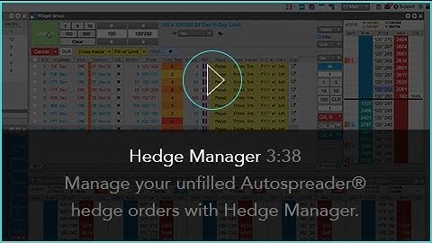 Hedge Manager | TT® Futures Trading Platform