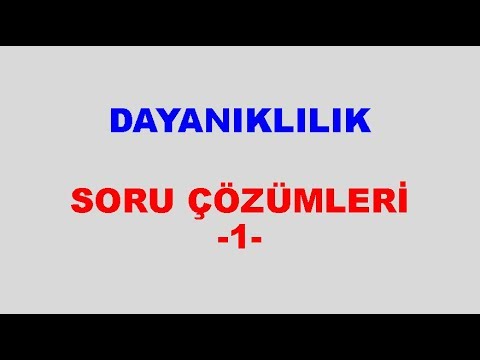 Dayanıklılık Formülü