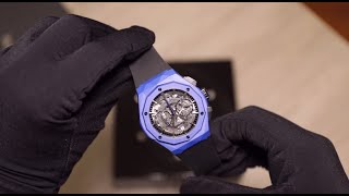 Unboxing a Limited Hublot Classic Fusion Orlinski Chronograph Blue Ceramic 525.EX.0179.RX.ORL18