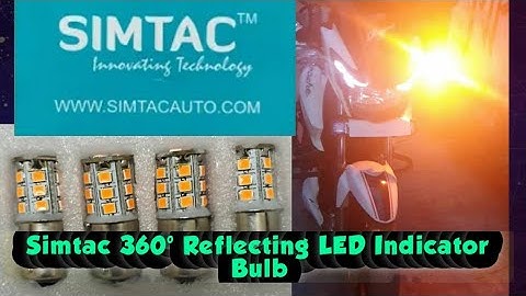 Simtac 360° Reflecting LED Indicator Bulb | Apache 160 | Make in India 🇮🇳