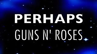 Video thumbnail of "GUNS N' ROSES - Perhaps - Lyric Video"
