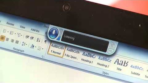 Speech Recognition in Windows 7