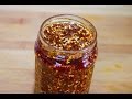 how to make hot oil/chilli oil (No music version)--Cooking A Dream