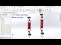 Tension Spring Animation tutorial in Solidworks