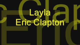 Layla (Eric Clapton) lyrics chords