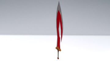Final Fantasy X Sword (timelapse) - Blender