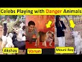 Bollywood Celebrities Playing with Animals | Salman Khan, Akshay Kumar, Varun Dhawan, John Abraham