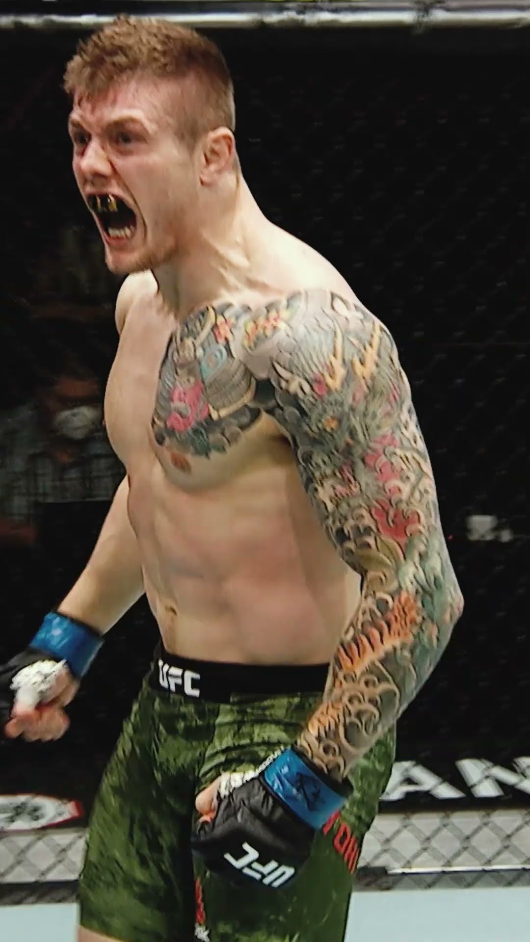 Marvin Vettori has a SCARY war scream ☠️ #ufcvegas104