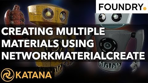 Creating Multiple Materials using NetworkMaterialCreate  | Katana 4