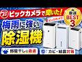 【梅雨の部屋干し対策】除湿機おすすめ3選！プロが本音で教える失敗しない選び方【ビックカメラ】