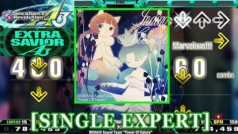 【DDR A3(2024)】 Indigo Nocturne / BEMANI Sound Team "Power Of Nature" [SINGLE EXPERT] 譜面確認+Clap