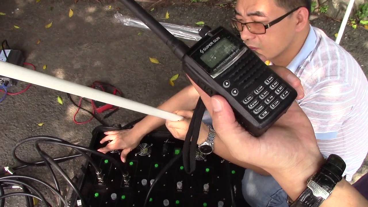 12 bands walkie-talkie jammer demo video