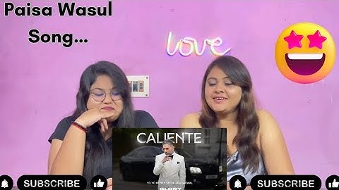 Caliente (Visualizer): Yo Yo Honey Singh | GLORY | SISTERS REACTION