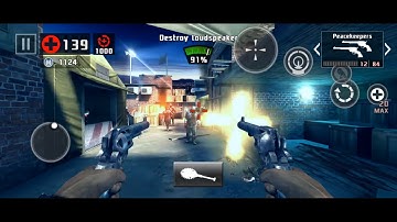 DEAD TRIGGER 2 PEACEKEEPER VS GOLDEN DUAL PEACEMAKER COMPARISON GAMEPLAY 15 M. UNCUT NO HIT RUN #dt2