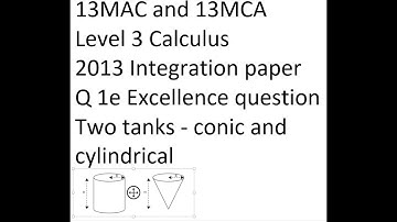 L3 Calc - 2013 Integration - Q 1 e - emptying two tanks