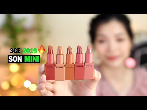 SON MINI 5 MÀU 🌈💄 Rư Review 3CE Mood On And On 2019 (Recipe Mini Kit 2)